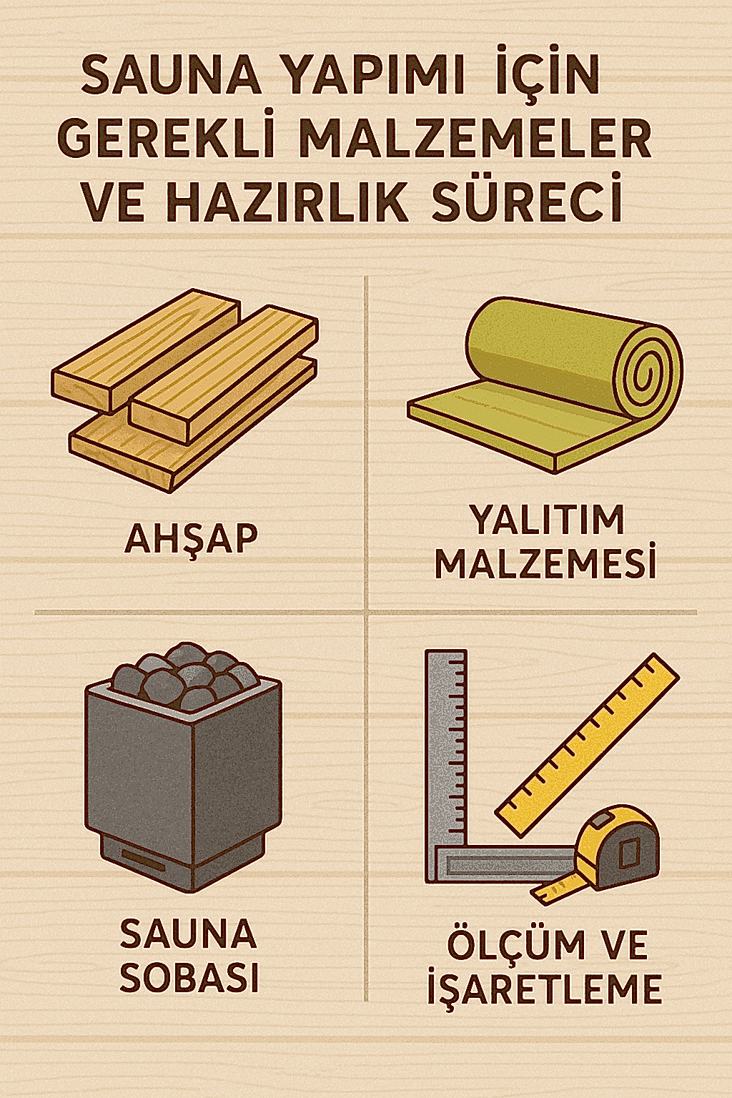 Sauna Yapımı İçin Gerekli Malzemeler ve Hazırlık Süreci